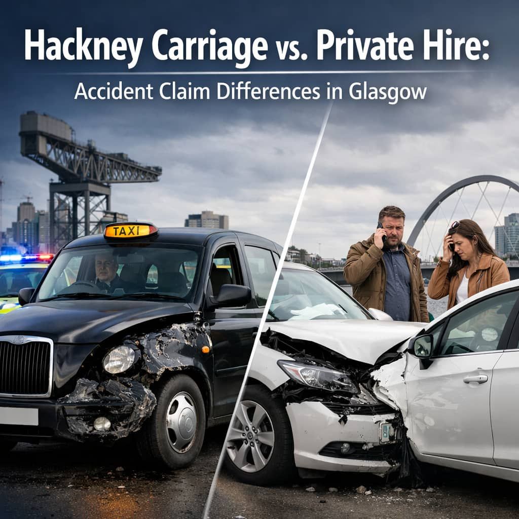 Hackney Carriage vs. Private Hire: Accident Claim Differences in Glasgow